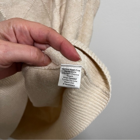 VINTAGE Joseph Abboud Cotton Textured Grandpa Sweater Size XL - Picture 6 of 9